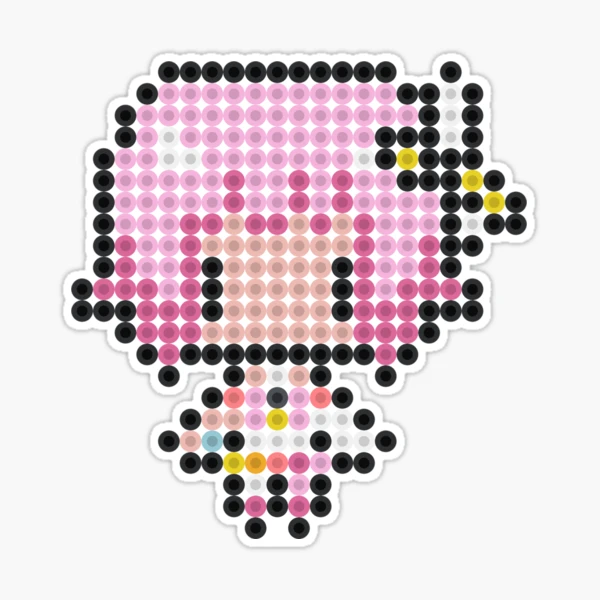 Nyan Valentines Day Perler Bead Pattern, Bead Sprites