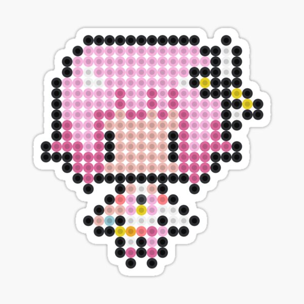 Rainbow Mushroom Bead Sprite Perler Artkal Pixel Art Retro Pride Colorful  Mario