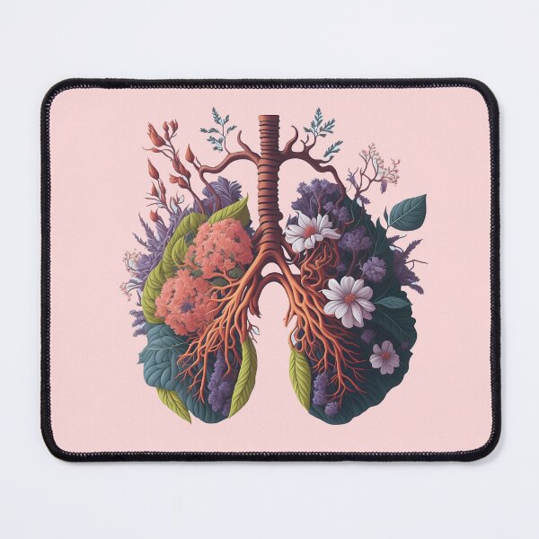Item preview,  cool vintage flower lungs floral retro nature flowered anatomical cute funny designed and sold by Print&Perfection  ⭐⭐⭐⭐⭐.
