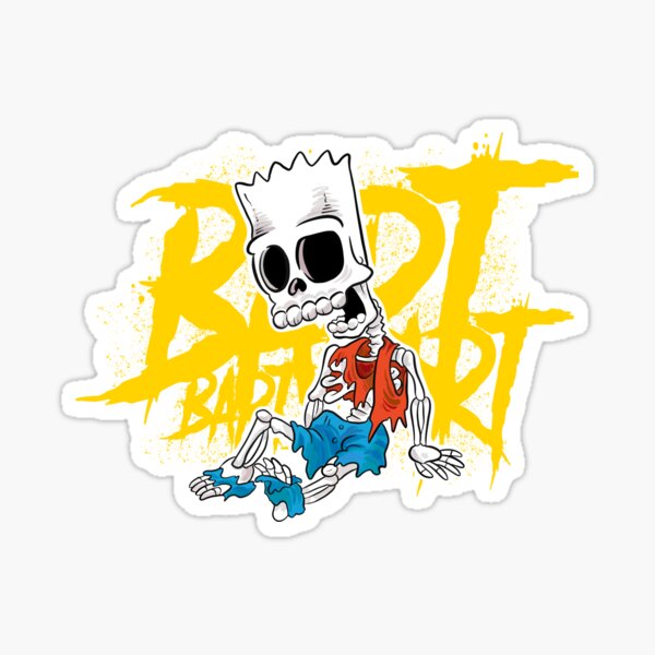 Venom Bart Simpson Adult Humor Sticker For Guitar Laptop Phone