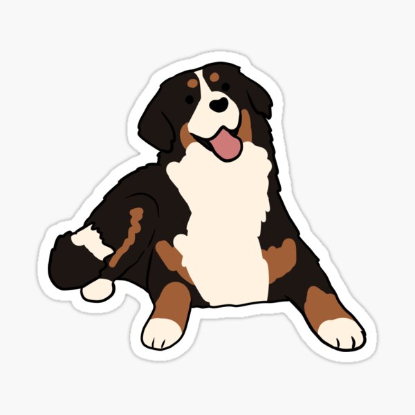 Item preview, bernese mountain dog sitting  designed and sold by Mayarart.