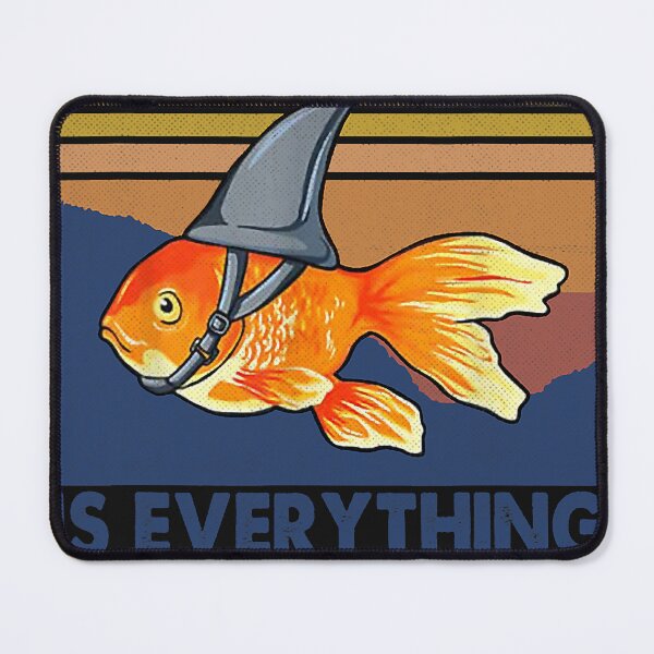 Item preview, Everything Is Mindset Shark Fin Goldfish Vintage  designed and sold by TonitaCaufield.