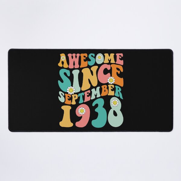 Item preview, Awesome Since September 1938 | Made In 1938 | Retro Groovy Birthday designed and sold by Christina-grich.