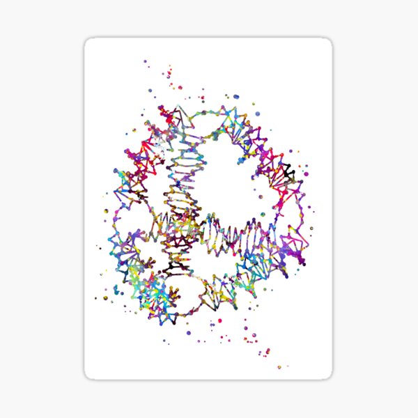 Item preview, The structure of DNA, DNA molecule, watercolor DNA, dna, molecule designed and sold by Rosaliartbook.