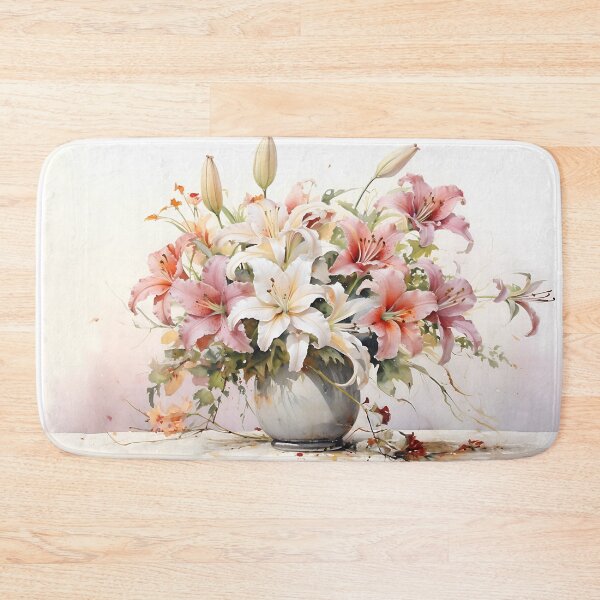 Item preview, Still life with flowers in a vase in the style of a watercolor designed and sold by Pflugart.