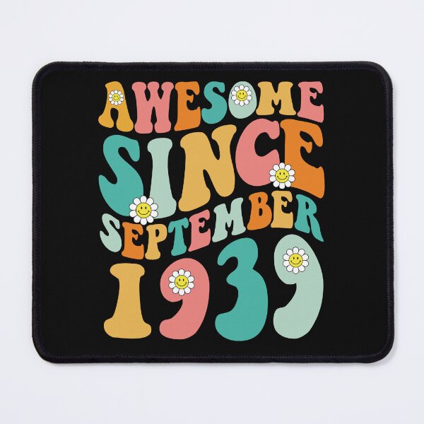 Item preview, Awesome Since September 1939 | Made In 1939 | Retro Groovy Birthday designed and sold by Christina-grich.