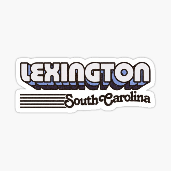 Vista previa del artículo con la obra «Lexington, Carolina del Sur | Rayas retro», diseñado y vendido por retroready.