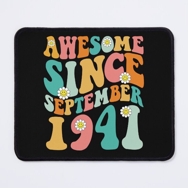 Item preview, Awesome Since September 1941 | Made In 1941 | Retro Groovy Birthday designed and sold by Christina-grich.