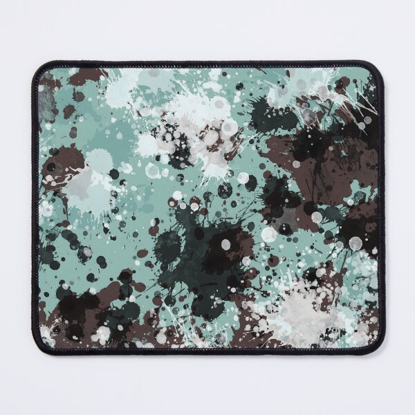 Item preview, Blue abstract paint splatter art, Digital drip painting designed and sold by JinJinYoon.