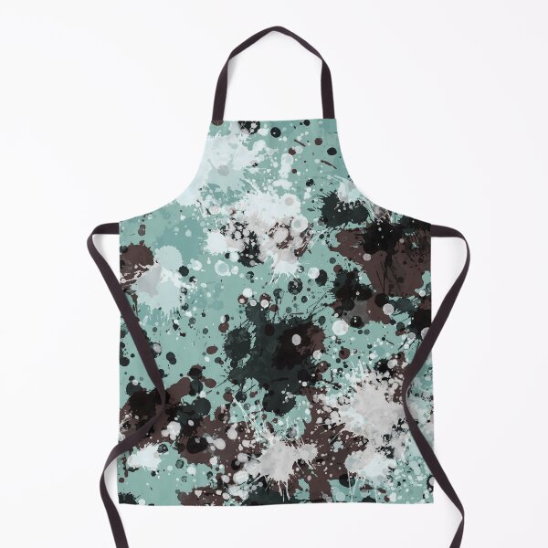 Item preview, Blue abstract paint splatter art, Digital drip painting designed and sold by JinJinYoon.