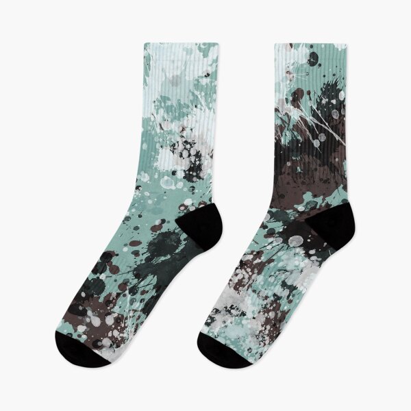 Item preview, Blue abstract paint splatter art, Digital drip painting  designed and sold by JinJinYoon.