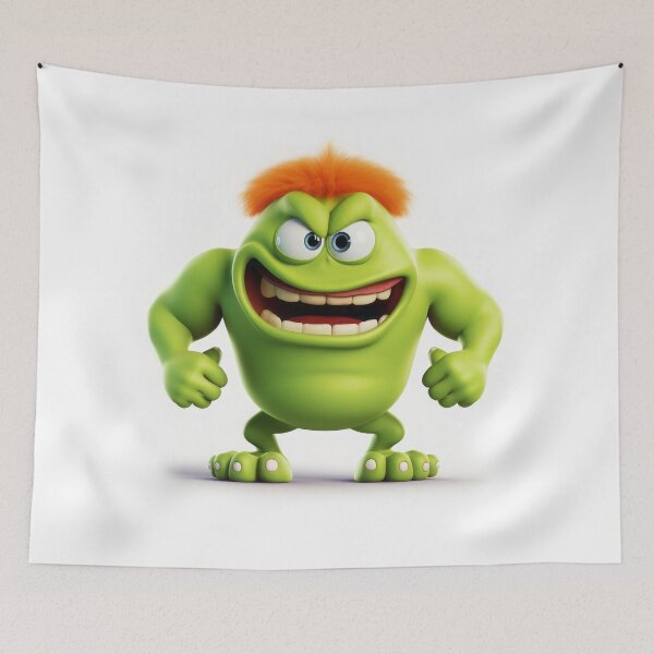 Item preview, Cute Monster - Green #1 designed and sold by TLCPhotoArt.