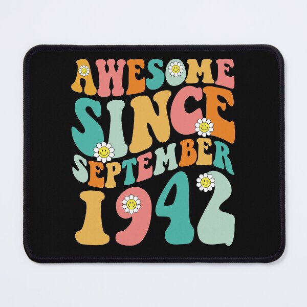 Item preview, Awesome Since September 1942 | Made In 1942 | Retro Groovy Birthday designed and sold by Christina-grich.