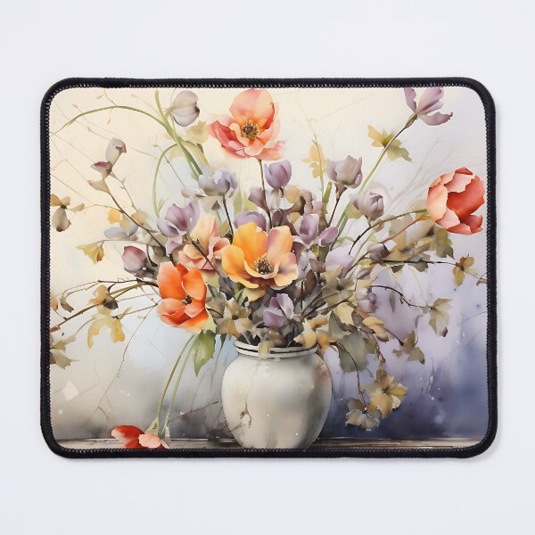 Item preview, Still life with flowers in a vase in the style of a watercolor designed and sold by Pflugart.