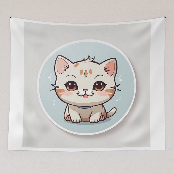 Item preview, Cute round cat smile ,funny character designed and sold by teerapol24.