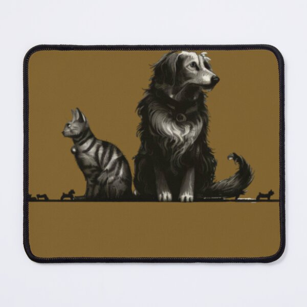 Item preview, Perro y gato sentados designed and sold by Charki72.