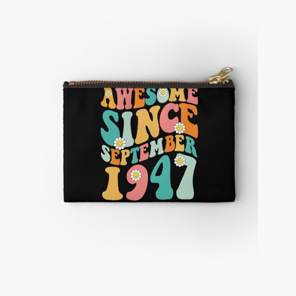 Item preview, Awesome Since September 1947 | Made In 1947 | Retro Groovy Birthday designed and sold by Christina-grich.