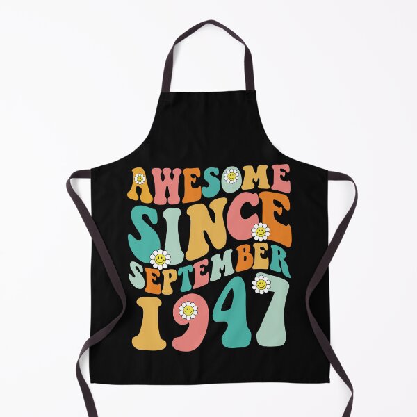 Item preview, Awesome Since September 1947 | Made In 1947 | Retro Groovy Birthday designed and sold by Christina-grich.