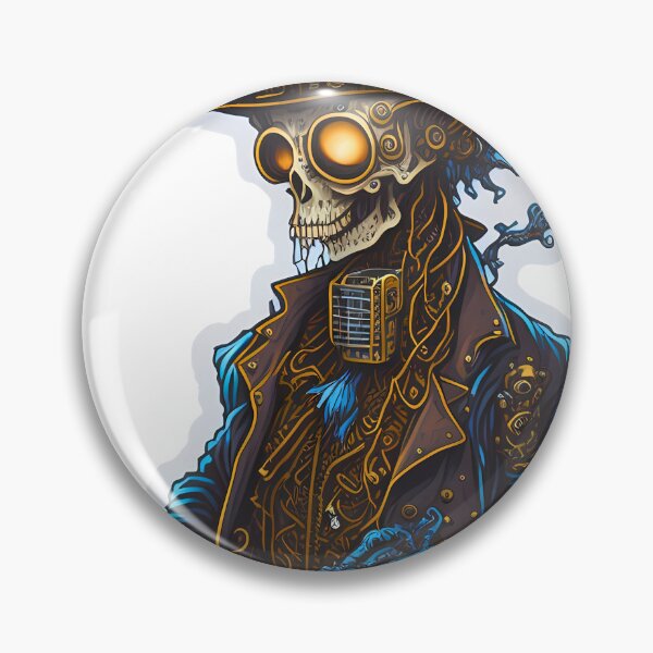 Aperçu de l'œuvre Crâne Halloween mais Steampunk créée et vendue par Pannyyy.