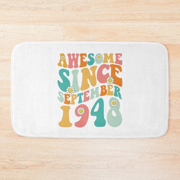 Item preview, Awesome Since September 1948 | Made In 1948 | Retro Groovy Birthday designed and sold by Christina-grich.