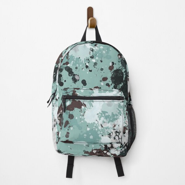 Item preview, Blue abstract paint splatter art, Digital drip painting designed and sold by JinJinYoon.
