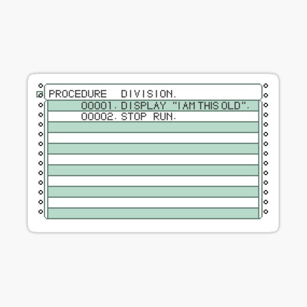 Item preview, Pixel Green Bar Paper COBOL designed and sold by Vampireslug's House of Pixels.