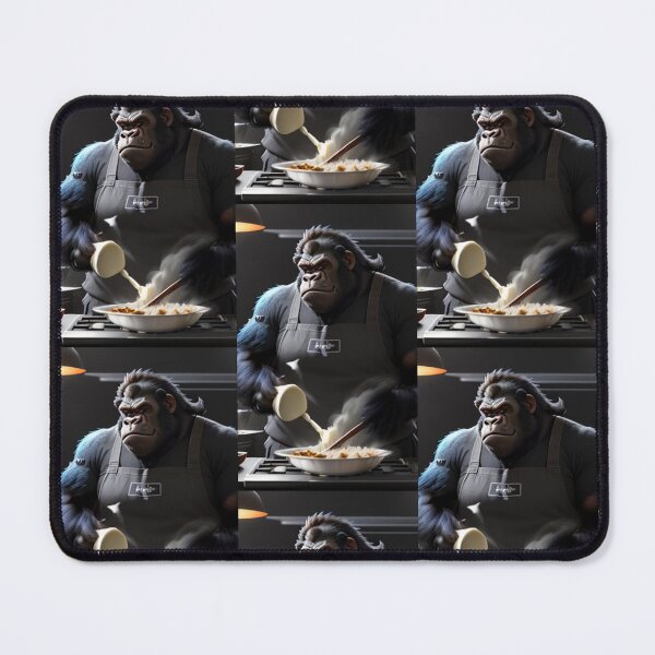 Item preview, a cool chef gorilla working in a kitchen designed and sold by Pelzi100.