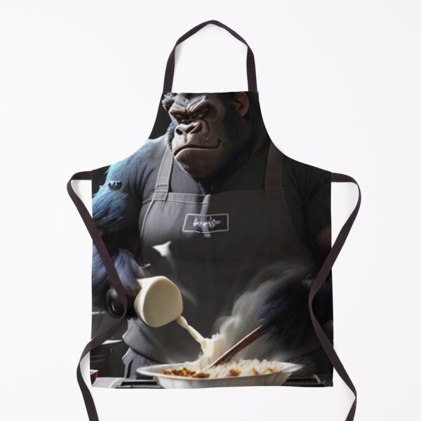 Item preview, a cool chef gorilla working in a kitchen designed and sold by Pelzi100.