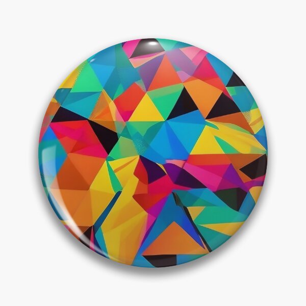Item preview, Triangular Kaleidoscope - Unique Colorful Patterns with Pop Art Flair designed and sold by Freak-Scene.