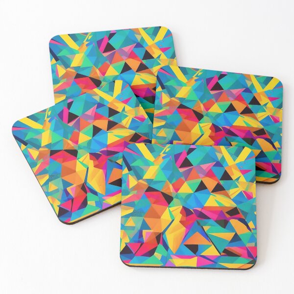 Item preview, Triangular Kaleidoscope - Unique Colorful Patterns with Pop Art Flair designed and sold by Freak-Scene.