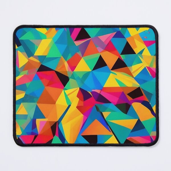 Item preview, Triangular Kaleidoscope - Unique Colorful Patterns with Pop Art Flair designed and sold by Freak-Scene.