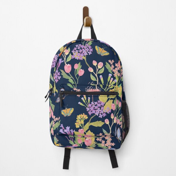 Item preview, Butterfly Garden Blooms {Prussian} designed and sold by Cecilia Mok.