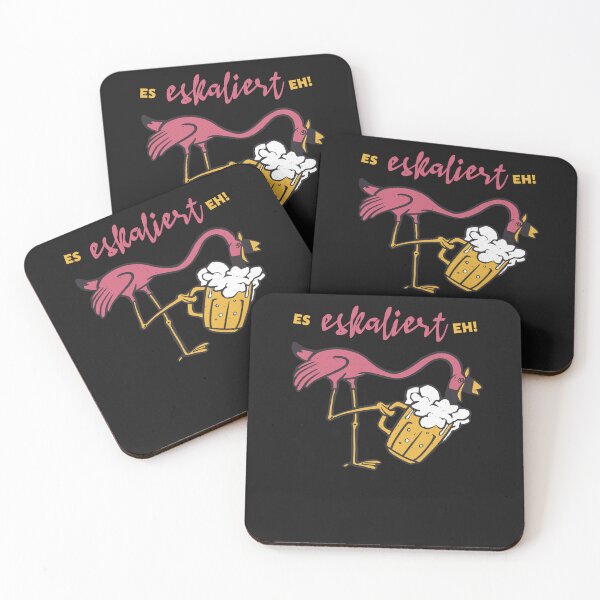 Item preview, It escalates anyway flamingo with beer designed and sold by ChrisFeil.