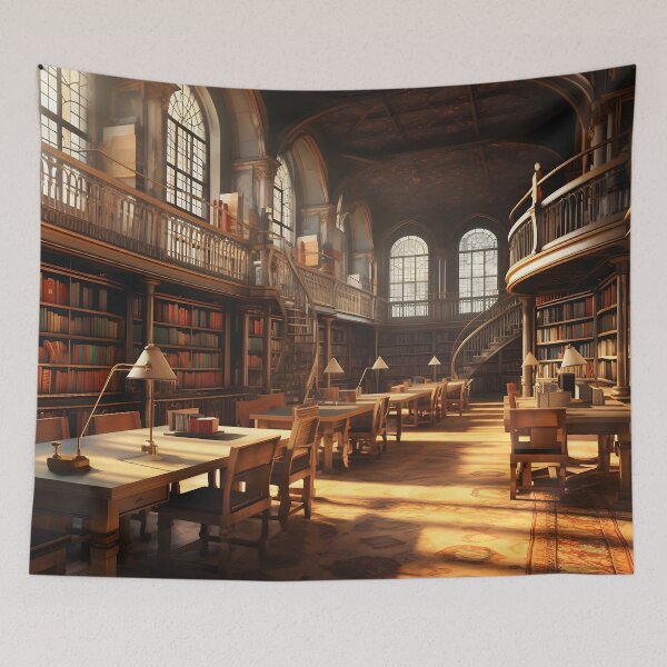 Item preview, Sun-drenched Cozy Library  designed and sold by dcrc.