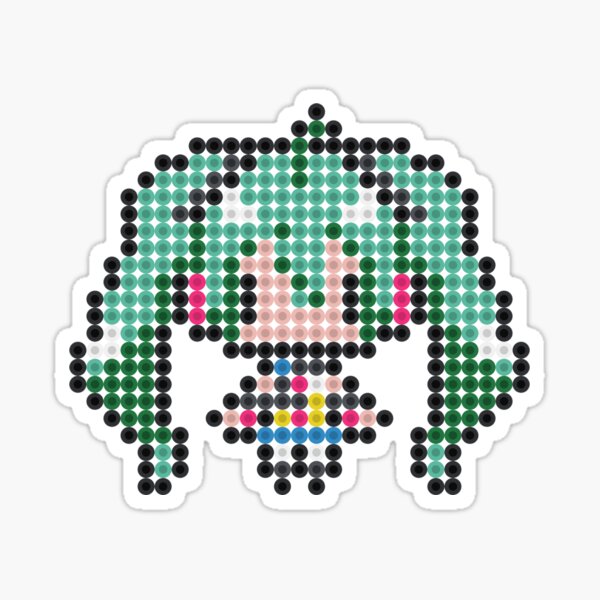 Hatsune Miku Perler Kandi Pattern  Pixel art grid, Pixel art, Pixel art  pattern