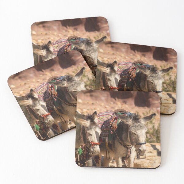 Item preview, tired donkeys in the desert designed and sold by Travelwithkids.