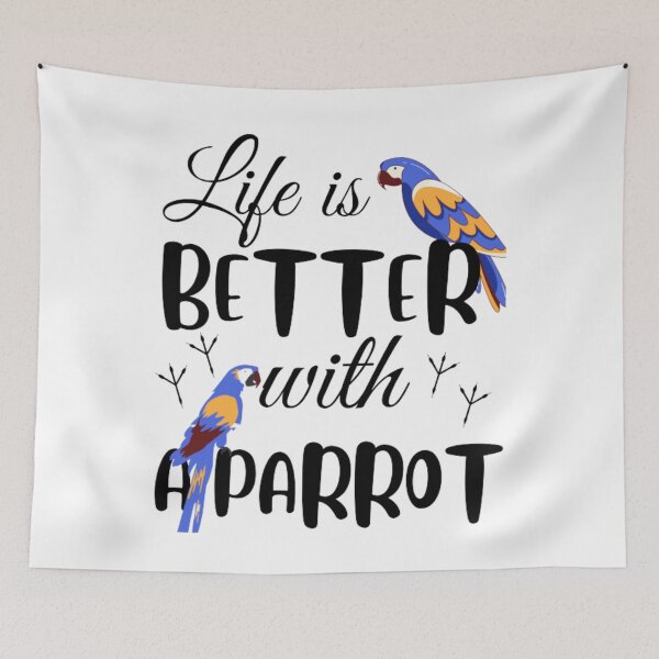 Item preview, Life is better with a parrot, birds lover designed and sold by TatianaLG.