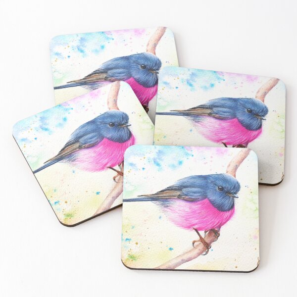 Item preview, Pink Robin designed and sold by Elena Kolotusha.