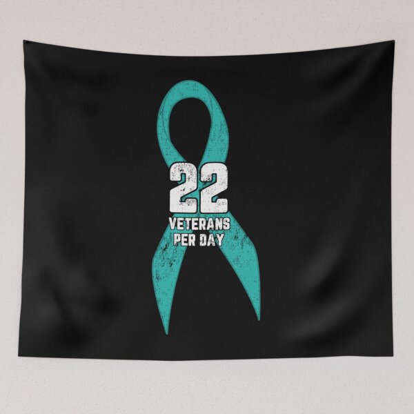 Item preview, 22 Veterans Per Day PTSD Awareness  	 designed and sold by fykeckgam5.