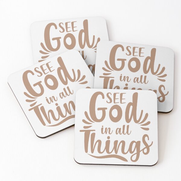 Item preview, See God in all Things - Inspirational Christian Quote - Macchiato Coffee designed and sold by Findyourmerch.