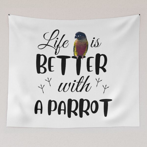 Item preview, Life is better with a parrot, birds lover designed and sold by TatianaLG.
