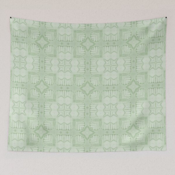 Item preview, Geo Tavern Tiles - Green Pastures designed and sold by Carina Parry Studios.