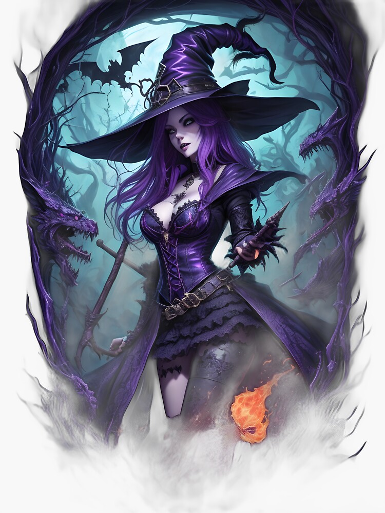 Fantasy Witch Digital Stickers