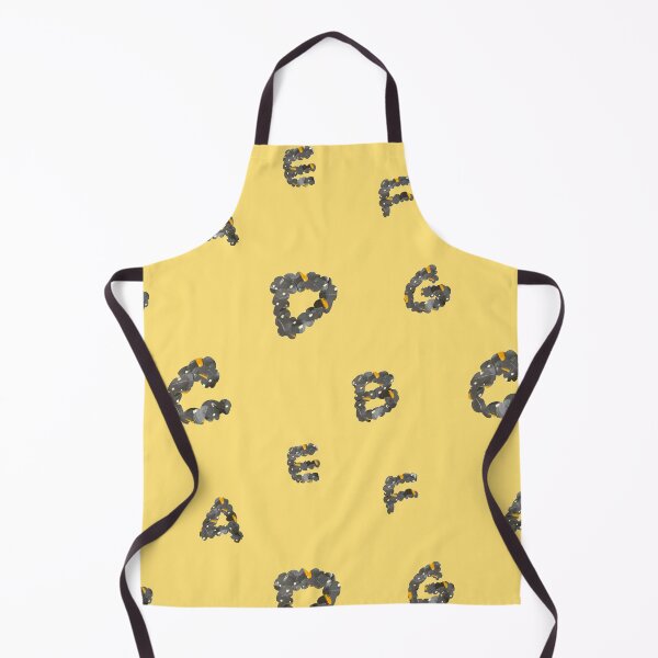 Item preview, Alphabet letter textured grey yellow paper pattern designed and sold by Yana Mustafina | Boho Soulful Designs.
