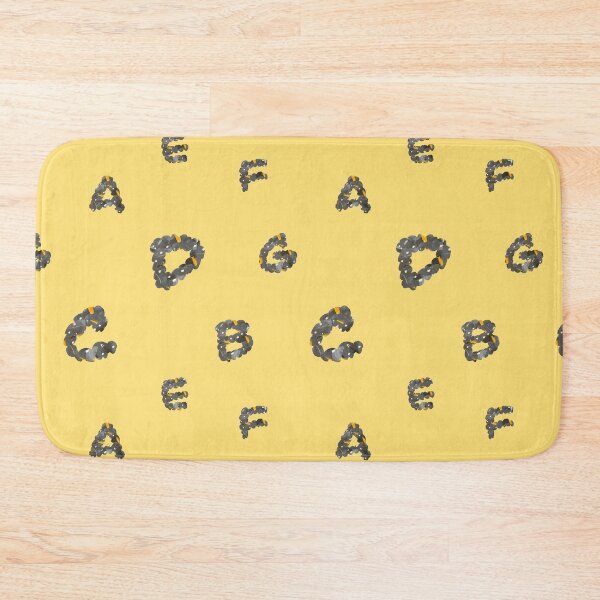 Item preview, Alphabet letter textured grey yellow paper pattern designed and sold by Yana Mustafina | Boho Soulful Designs.