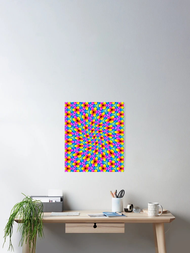 Thumbnail 2 of 3, Poster, Colorful AI Flower designed and sold by Patternflower.