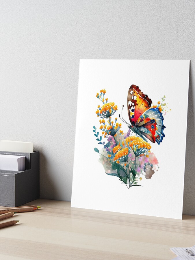 Butterfly Bouquet Art Print - Chelzart