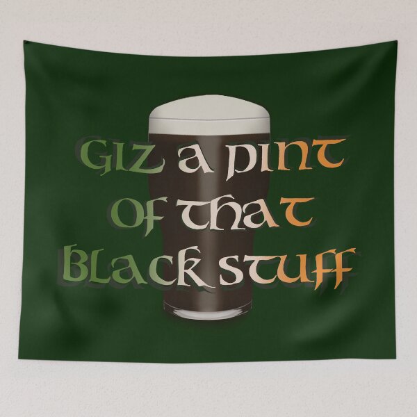 Item preview, Pint of black stuff - Irish Pub Stout Beer designed and sold by shamrock-illus.