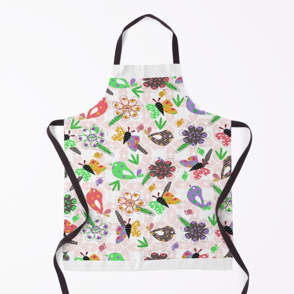 Item preview, Cute birds pattern with flowers and butterflies designed and sold by InkyPinky85.