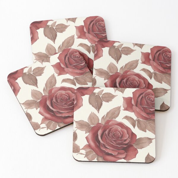 Item preview, Red roses pattern designed and sold by Tijanaworldwide.